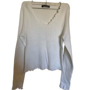 Merokeety sweater lightweight size xl white